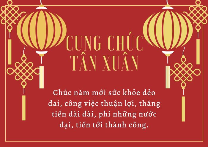 thiệp chúc tết đơn giản ý nghĩa