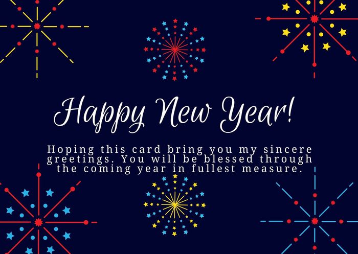 thiệp happy new year