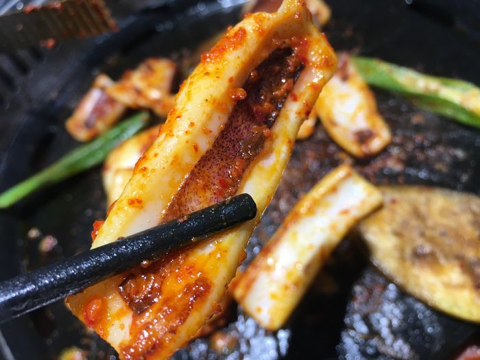 Miếng mực nướng sa tế nhìn thôi đã thèm