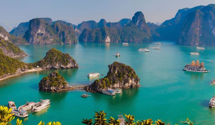 Toàn cảnh vịnh Hạ Long nhìn từ trên cao