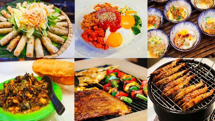 Ẩm thực đa dạng tại chợ đêm Helio
